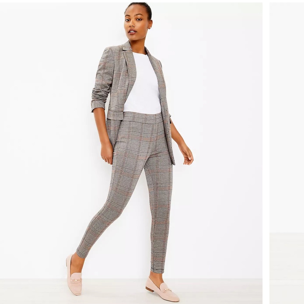 LOFT Plaid Ponte Leggings